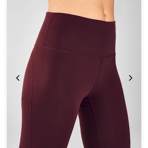Fabletics burgundy leggings